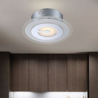 Deckenlampe Deckenleuchte Flurlampe Led Wohnzimmerlampe Glas Satiniert D 16 Cm