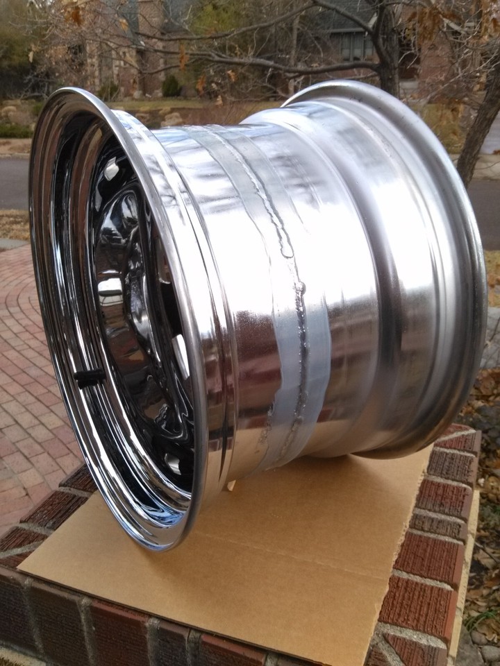 SET OF 4 CHEVY GMC SQUARE BODY C10 TRUCK RALLY WHEELS, CUSTOM CHROME ...