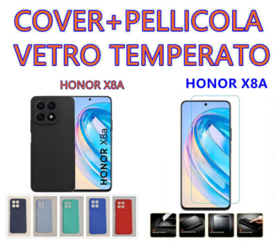 REY Pellicola In Vetro Temperato 3D Per Honor X8a - Copertura Completa, Anti Graffio, 9H, Nero - 2