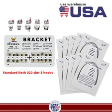 Dental Orthodontic Metal Brackets Braces Roth/MBT /Super Elastic Niti Arch Wires