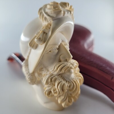 XLarge Cavalier Meerschaum Pipe hancarved block meerschaum by CPW Pipes #2773