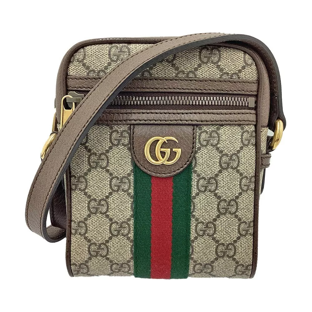 Sac à bandoulière Gucci GG Supreme Off Deer Sherry Line marron 598127