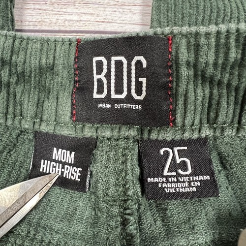 BDG Green Mom High Rise Corduroy Pants Size 25 - Picture 6 of 11