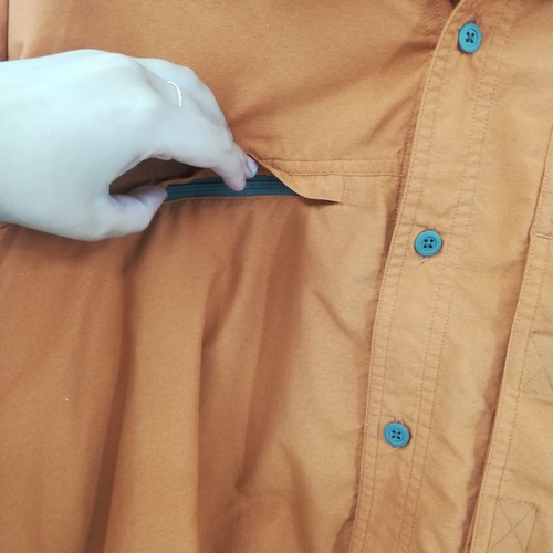 Mountain Hardwear Long Sleeve Vented Fishing Shirt Size XXL Button Up Orange - Picture 2 of 10