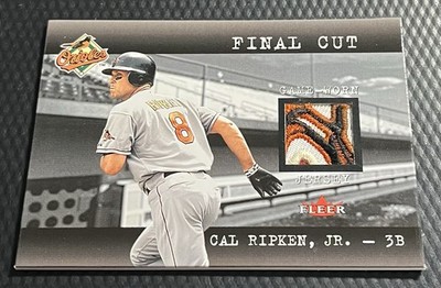 2001 Cal Ripken Jr. Baltimore Orioles Fleer Genuine Final Cut 5-Color Logo Patch