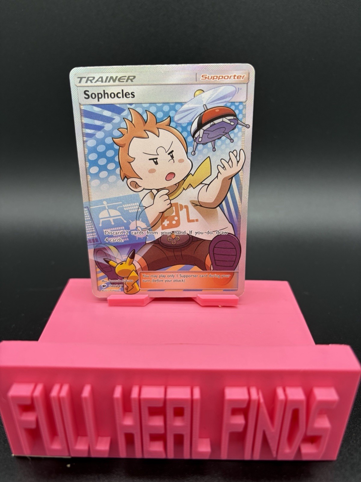 Sophocles Full Art Holo Card 146/147 Sm-Burning Shadows - MP