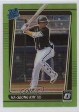 2021 Panini Donruss Optic Rated Rookie Lime Green Prizm Ha-Seong Kim #65 14tz