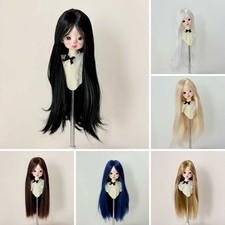 Doll Wig Soft Long Straight Dolls Hair for 1/3 1/4 1/6 Ball Jointed BJD Doll Toy