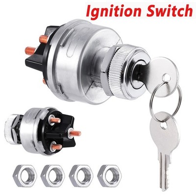 Ignition Key Starter Switch Barrel With 2 Keys For Truck Car Tractor Trailer