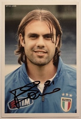   Paolo Sammarco ORIGINAL Autogramm Italien AC Mailand Foto Handsigniert
