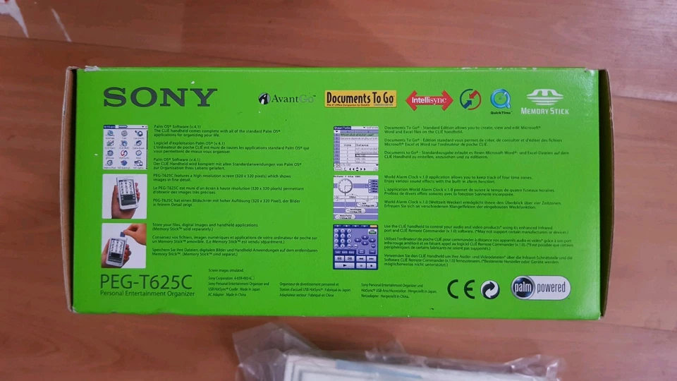 Mega Rare Special Edition Sony Clie T625C PDA + Bluetooth Dongle and Accessories - Image 2 of 4