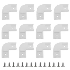 12Pcs White Corner Connector Kit for LED Channel, 90 Degree L Shape Connector...