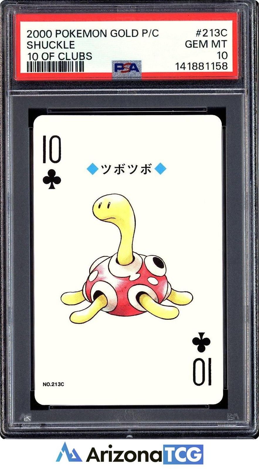 Pokemon 2000 Shuckle 213C 10 Of Clubs Gold Playing Card Japanese GEM MINT PSA 10Up to 96% payouts. Accepting consignments now!