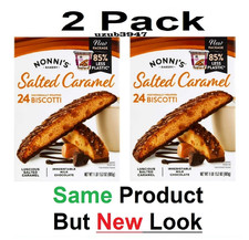 2 PACK Nonni's Salted Caramel Biscotti 24 ct. FREE SHIPPING