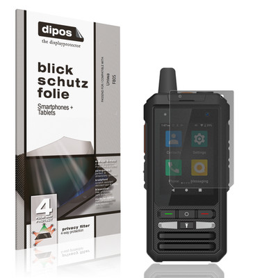 Blickschutzfolie für Uniwa F80S matt Schutzfolie Folie Display Schutz dipos