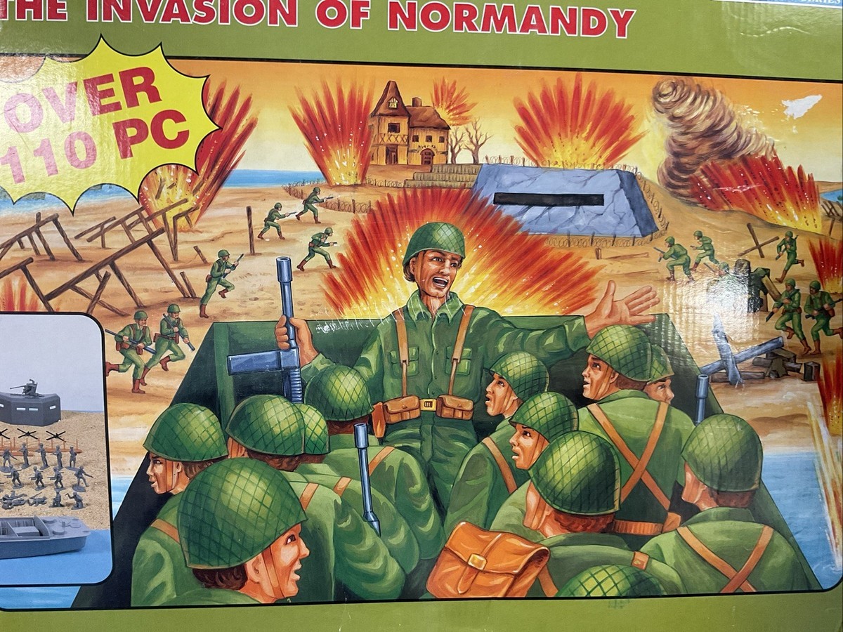 BMC 40009 D-day Plastic Army Men - Invasion of Normandy Playset