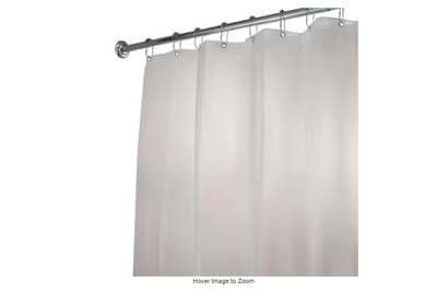 interDesign EVA Plastic Shower Curtain Liner,Mold and Mildew Resistant.pack of 3