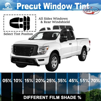 PreCut All Side Windows Premium Film For Nissan Titan King Cab 2016-2024 Tint