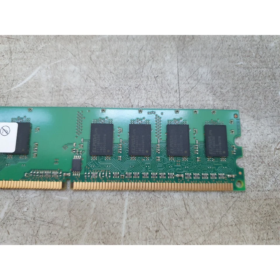 Elpida EBE10UE8AEFA-8G-E Memory Module 1GB 800Mhz DDR2 RAM PC2-6400U 240-Pins - Image 3 of 4