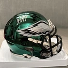DeSean Jackson Autographed Philadelphia Eagles Chrome Mini Helmet Beckett Auth