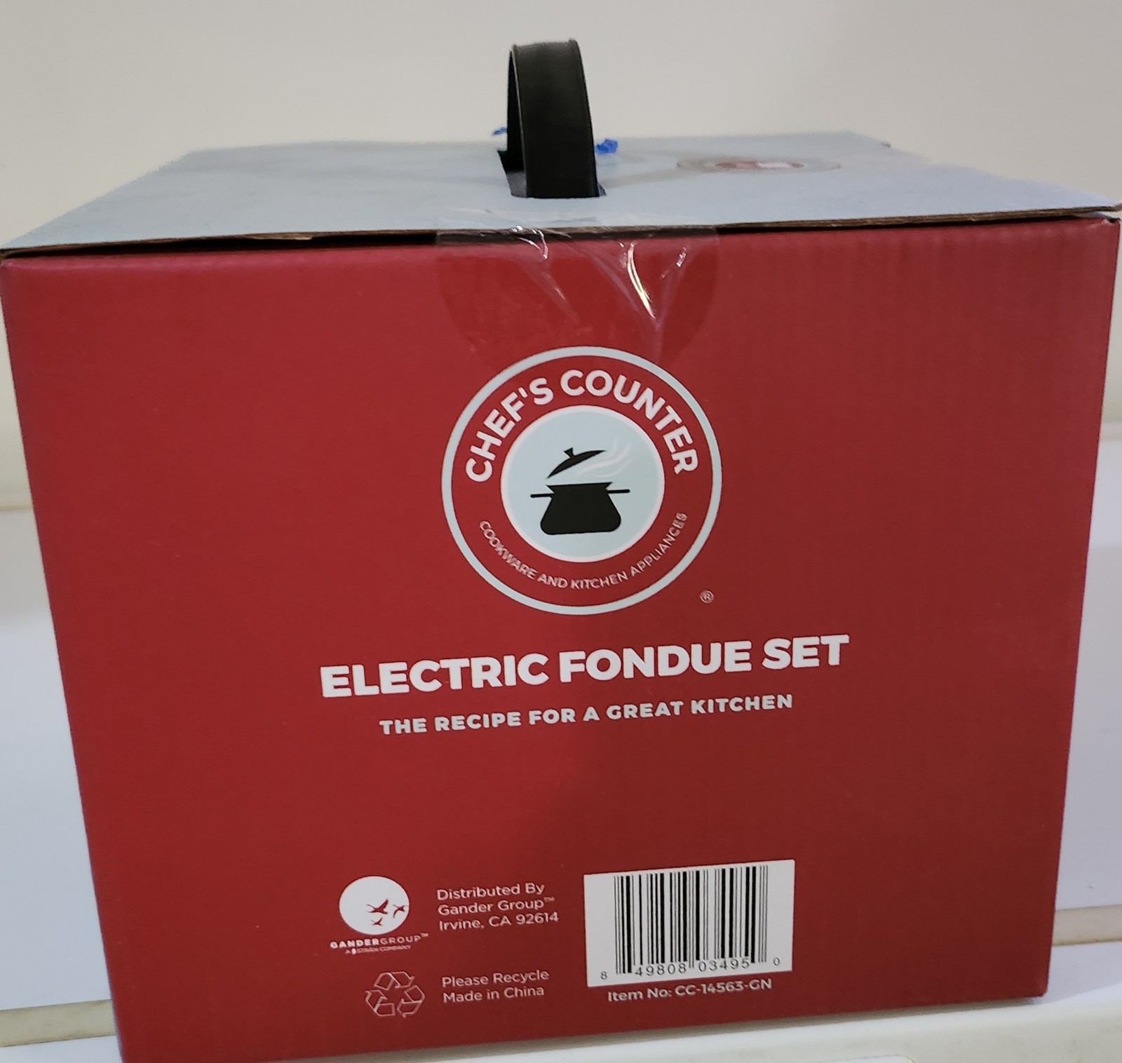 Chef's Counter Fondue Pot Electric Set 1.4 Qt Stainless Steel 