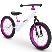 Balance Bike: for Big Kids Aged 4, 5, 6, 7, 8 and 9 Years Old - No Pedal Pink