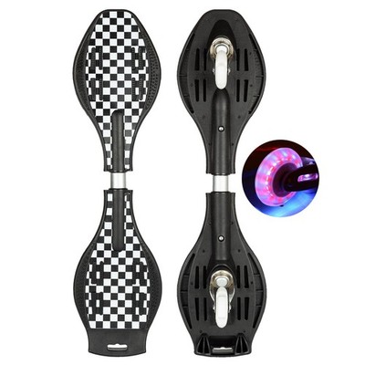 RipStik Caster Board, 2 Wheel Pivoting Skateboard with 360-degree Casters, Light