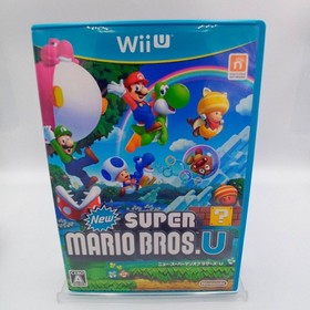 Nintendo Wii U 32GB Black Console Boxed Japanese Version Super Mario Bro Tested