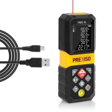 PREXISO Laser Measure, 265Ft Rechargeable Laser Distance Meter with Multi-Mea...