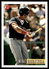 Mike Greenwell 1993 Bowman #607 Red Sox MLB READ FREE SHIPPING AutographDen