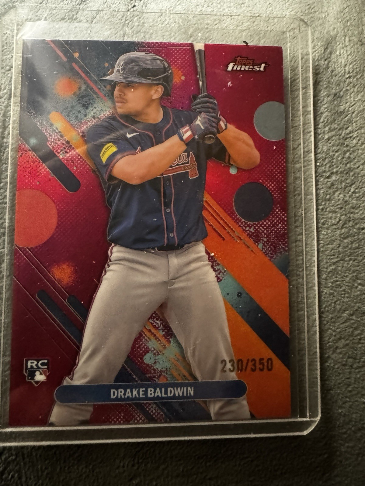 2025 Topps Finest - Common Drake Baldwin #21 Magenta Refractor /350 (RC)