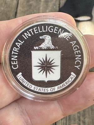 Central Intelligence Agency Cool Black And White CIA Challenge Coin