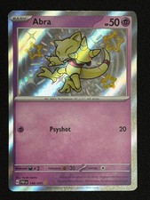 Abra 148/091 Shiny Rare Paldean Fates Pokemon Holo Near Mint