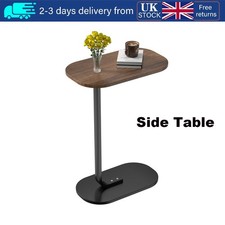 Modern C-Shaped Compact Sofa Side End Table Coffee Laptop Living Room Bedroom