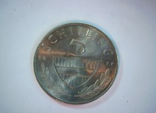 Austria 1977 5 Schilling Austria 5 Schilling (equestrian rider / coat of arms ty
