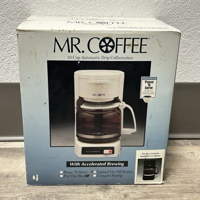 NEW IN BOX Vtg Mr Coffee 10 Cup Brew Model BL113 Coffee Maker Black