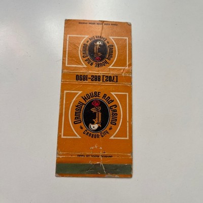 Ormsby House & Casino Carson City Vintage Matchbook Cover SMM14-6-1