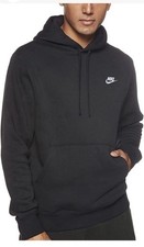 Nike Sportswear Club Men's Pullover Hoodie - Black - Medium - Brand New