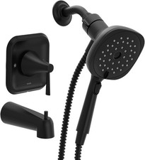 Moen 82022BL Single-Handle Tub Square Handheld Shower Faucet in Matte Black