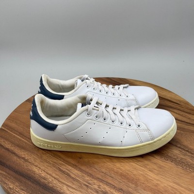 VTG Adidas Stan Smith Shoes Mens 9 White Leather Casual Comfort Walking Sneaker