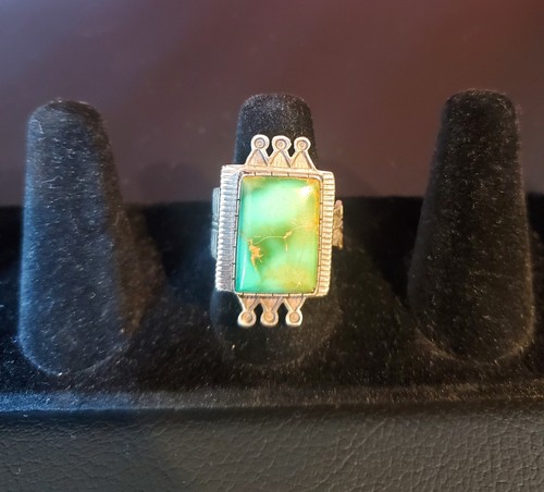 Native American Navajo Begay Sterling Silver Turquoise Ring