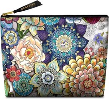 Cute Makeup Bag for Purse Waterproof Cosmetic Bags for Women Funny Smooth Zipper