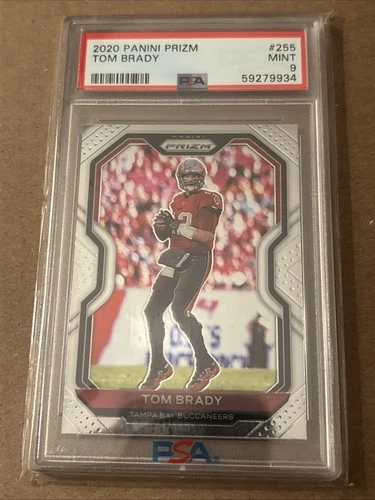 2020 Panini Prizm #255 Tom Brady Buccaneers PSA 9 MINT BUCS SB PATRIOTS