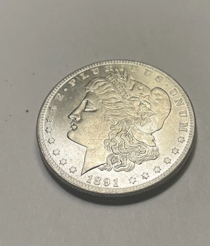 1891 Morgan Silver CC BU.