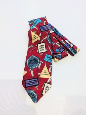RARE TV Show Sitcom Home Improvement promo novelty men's tie polyester 