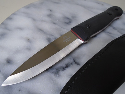 Snake Eye Bowie Combat Hunter Knife 440 Fixed Blade 4mm Full Tang Micarta New