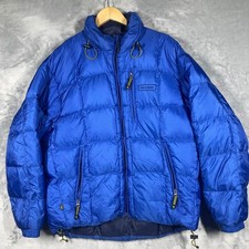 Polo Sport Ralph Lauren Blue Down Puffer Jacket Vintage Ripstop Hooded Mens L