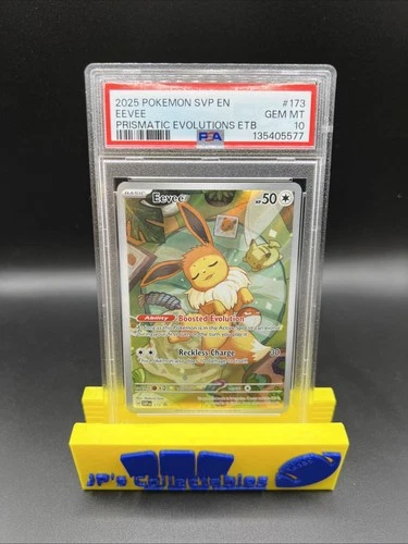 2025 Pokémon Prismatic Evolutions EEVEE #173 Black Star ETB Promo PSA 10