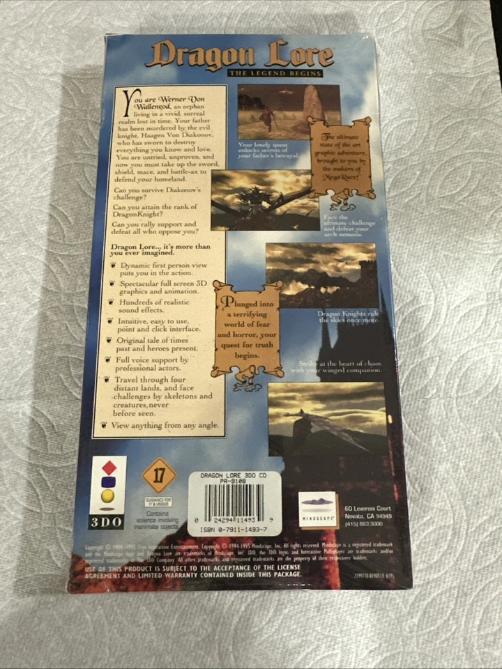 New Sealed Dragon Lore For Panasonic 3DO, Please Read! - Image 2 of 4