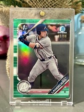 SHEA LANGELIERS 2019 BOWMAN CHROME 1ST PROSPECT GREEN REFRACTOR 82/99 🔥🔥🔥